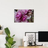 Paarse bloemen poster (Thuiskantoor)