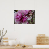 Paarse bloemen poster (Keuken)