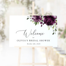 Paarse Bloemen, Pruim Bloemen, Boho, Bruidswelkom