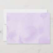 Paarse bloemen Retro auto rijden met het Vrijgezel Kaart (Achterkant)