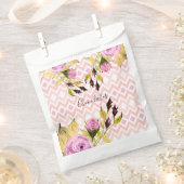 Paarse Bloemen Rozen Bedankzakje (Geknipt)