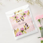 Paarse Bloemen Rozen Bedankzakje (Gezegeld)