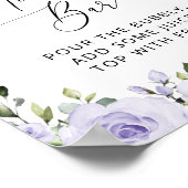 Paarse Bloemen, Sering Bloemen, Boho, Mimosa Bar Poster (Hoek)