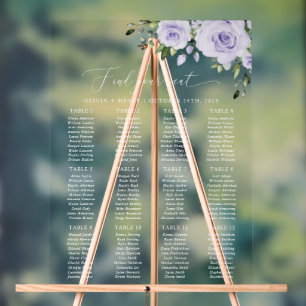 Paarse Bloemen, Sering Bloemen, Boho, Zitplaatskaa Acryl Bord