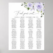 Paarse Bloemen, Sering Bloemen, Boho, Zitplaatskaa Poster (Voorkant)