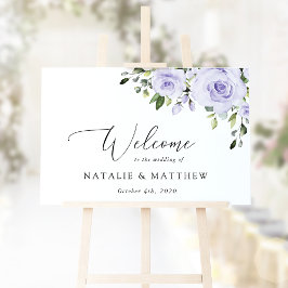 Paarse Bloemen, Sering Bloemen, Trouw Welkom Poster