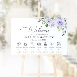 Paarse Bloemen, Sering Bloemen, Trouwtijdlijn Poster