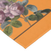  Paarse Bloemen Sinaasappel Monogram Tafelkleed (Gekanteld)