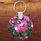 Paarse bloemen sleutelhanger (Voorkant)