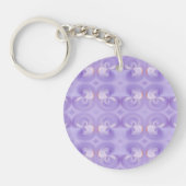 Paarse Bloemen Sleutelhanger (Voorkant)