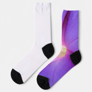 Paarse Bloemen Sokken