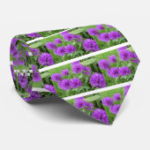 paarse bloemen stropdas (Opgerold)