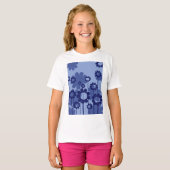 Paarse Bloemen T-shirt (Voorkant volledig)