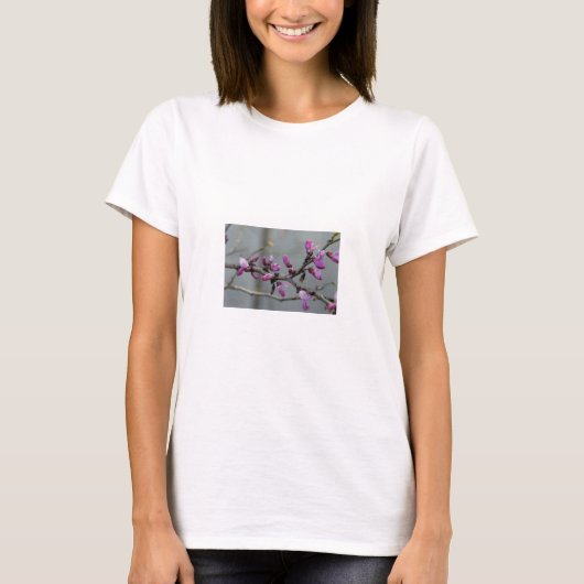 Paarse Bloemen T-shirt (Voorkant)