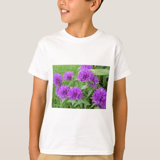 paarse bloemen t-shirt (Voorkant)
