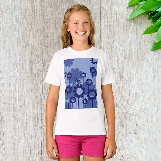 Paarse Bloemen T-shirt