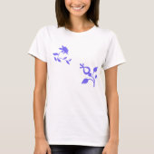paarse bloemen t-shirt (Voorkant)