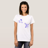 paarse bloemen t-shirt (Voorkant volledig)