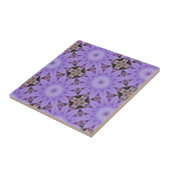 Paarse Bloemen Tegeltje (Zijkant)