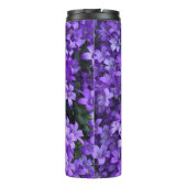 Paarse  bloemen thermosbeker (Achterkant)