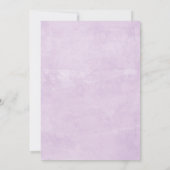 Paarse Bloemen Tiara & Jurk Quinceañera Kaart (Achterkant)