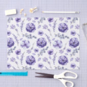 Paarse Bloemen Tissuepapier (Craft)