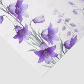 Paarse bloemen tissuepapier (Detail)