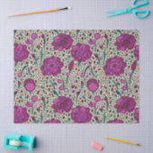 Paarse Bloemen Tissuepapier (Craft)