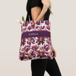 Paarse Bloemen- Tote Bag