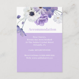 Paarse Bloemen Trouwaccommodatie Enclosure Kaart