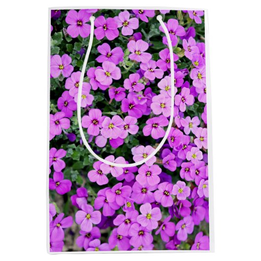 Paarse bloemen tuin-22195 medium cadeauzakje (Voorkant)