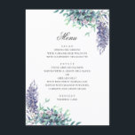 Paarse bloemen. Tuin bloemenhuwelijk. Lavendel Menu<br><div class="desc">Huwelijksmenu met paarse bloemen. Geschikt voor verjaardag,  jubileum en een ander feest. Contacteer me,  alstublieft,  als u extra punten nodig hebt.</div>