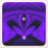 Paarse bloemen, twee sterren kartonnen onderzetters (Voorkant)