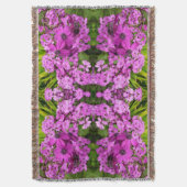 Paarse Bloemen uit San Francisco Deken (Voorkant Verticaal)