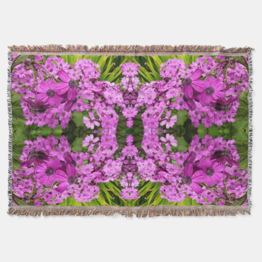 Paarse Bloemen uit San Francisco Deken (Voorkant)