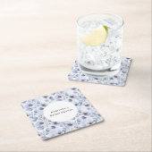  paarse bloemen verjaardag kartonnen onderzetters (Insitu)