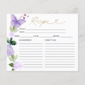 Paarse Bloemen Vlinder Vrijgezellenfeest Recept Ka (Voorkant)