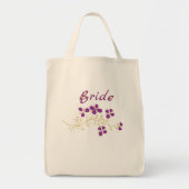 paarse bloemen voor bride tote bag (Voorkant)