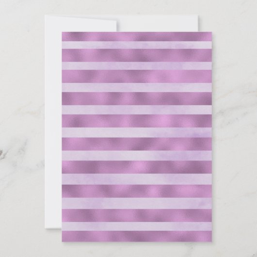 Paarse Bloemen Voorjaar Uitnodiging (Achterkant)