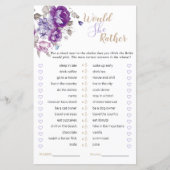 Paarse bloemen Vrijgezellenfeest zou ze liever spe (Voorkant)