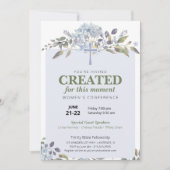 Paarse Bloemen Vrouwen Kerkconferentie Kaart (Voorkant)