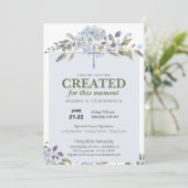 Paarse Bloemen Vrouwen Kerkconferentie Kaart (Staand voorkant)