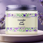 Paarse Bloemen Waterdichte Cosmetica Jar Label Waterfles Etiket