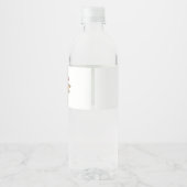 paarse bloemen waterfles etiket (Achterkant)