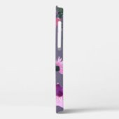 Paarse bloemen: waterverf naadloos patroon. Case-Mate iPhone case (Achterkant / Links)