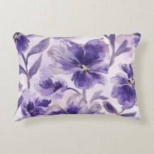 Paarse Bloemen Waterverf Paarse Bloemen Geschilder