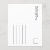 Paarse Bloemen Waterverf Save the Date Briefkaart (Achterkant)