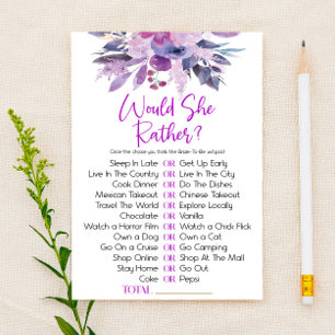 Paarse bloemen wil ze liever Vrijgezellenfeest spe Briefpapier