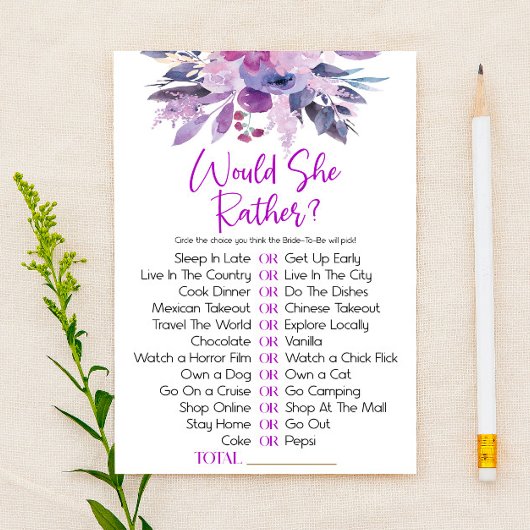 Paarse bloemen wil ze liever Vrijgezellenfeest spe Briefpapier