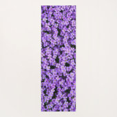 Paarse Bloemen Yoga Mat (Achterkant)